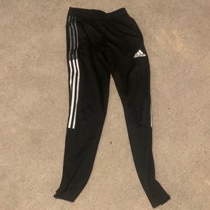 Adidas black and white sweatpants